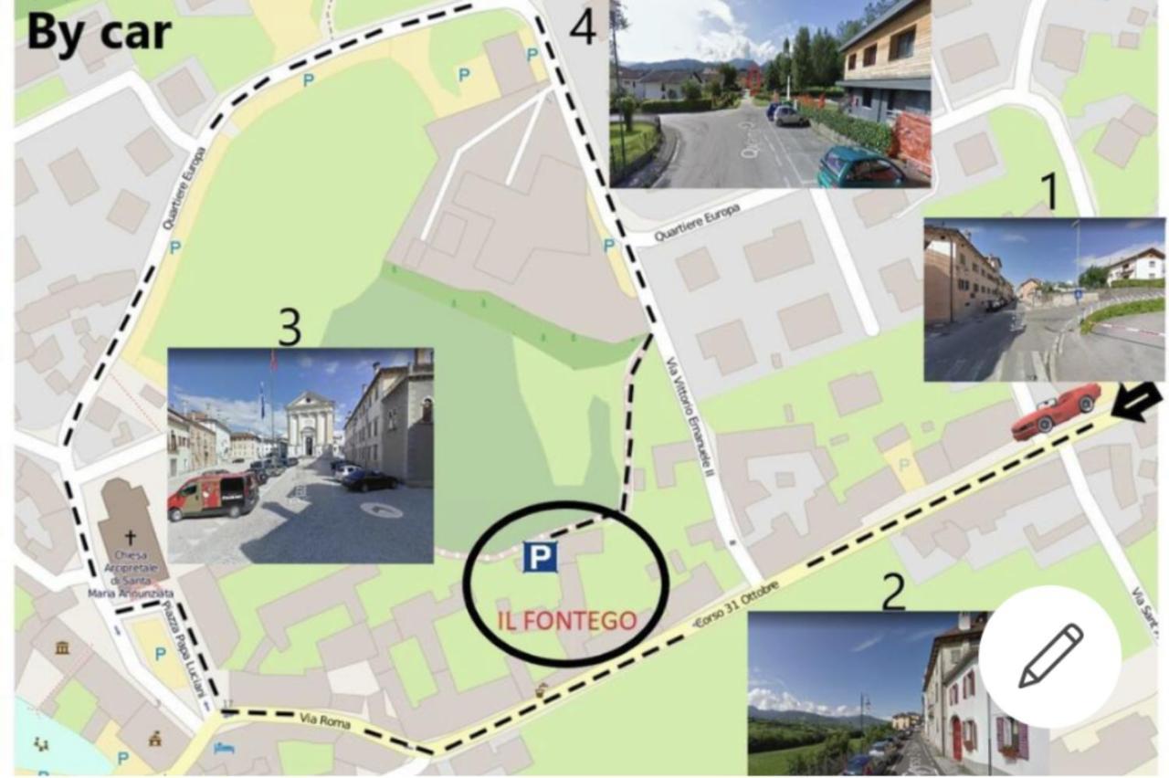 Il Fontego Bed & Breakfast Mel Bagian luar foto